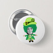 Irish St Patricks Day Jig, Foto Gerahmt Head Button (Vorne & Hinten)