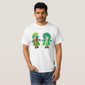 Irish St Patricks Day Jig, Foto Gerahmt Heads T-Shirt (Vorne ganz)