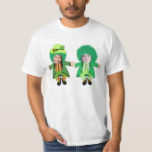 Irish St Patricks Day Jig, Foto Gerahmt Heads T-Shirt (Vorderseite)