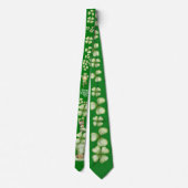 Irish St Patricks Day Kleeblatt Print Neck Tie Krawatte (Rückseite)