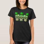 Irish St Patricks Day Leprechaun Mexican Skulls T-Shirt (Vorderseite)