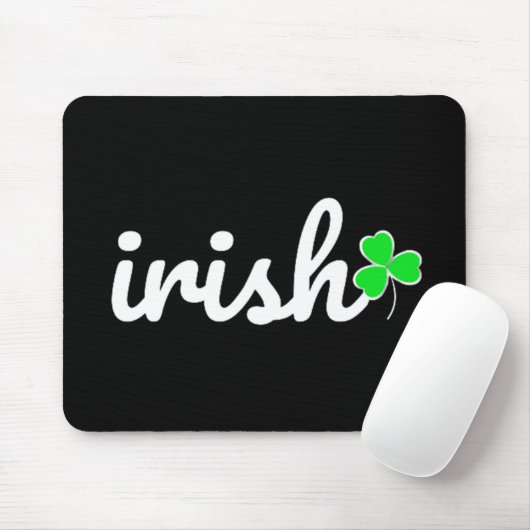 Irish St. Patrick's Day Lucky Kleeblatt Mousepad (Mit Mouse)