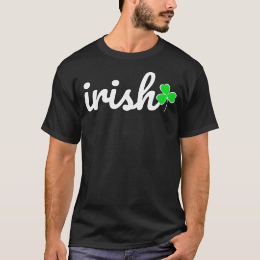 Irish St. Patrick's Day Lucky Kleeblatt T-Shirt (Vorderseite)