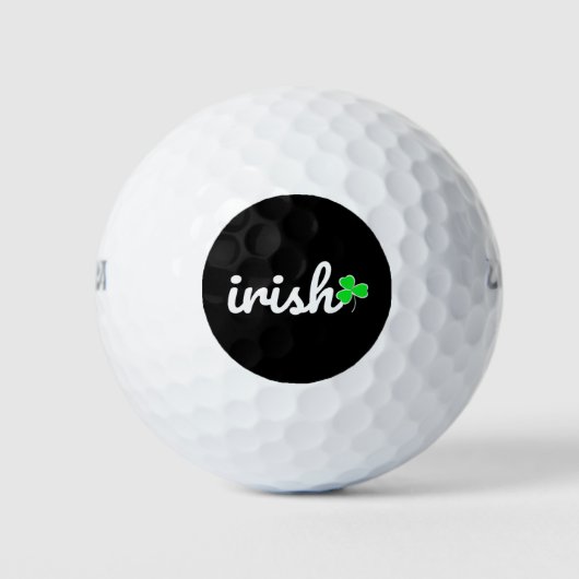 Irish St.. Patrick's Day Lucky Shamrock Golfball (Vorderseite)