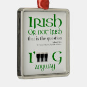 Irish St Patrick's Day MSqO Ornament Aus Metall (Rechts)