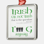 Irish St Patrick's Day MSqO Ornament Aus Metall (Links)