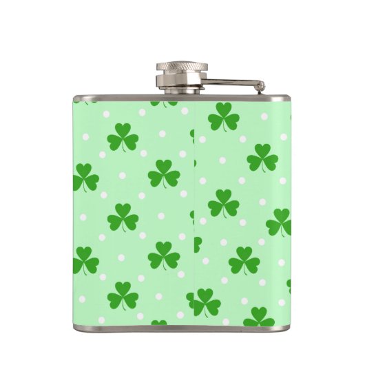 Irish St. Patrick's Day Muster Flachmann (Rückseite)