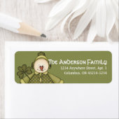 Irish St. Patrick's Day Snowman Address Labels d2 (Insitu)