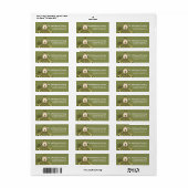 Irish St. Patrick's Day Snowman Address Labels d2 (Vorne)