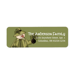 Irish St. Patrick's Day Snowman Address Labels d3