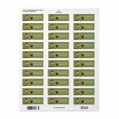 Irish St. Patrick's Day Snowman Address Labels d3 (Vorne)
