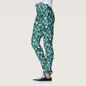 Irish St. Patrick's Day Vierblättriges Kleeblatt Leggings (Links)