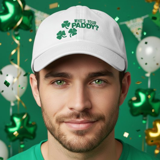 Irish St Patricks Day Whoi Your Paddy Bestickte Baseballkappe