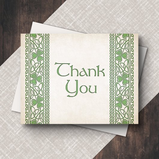 Irish St. Patrick's Wedding Dankeskarte