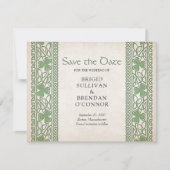 Irish St. Patrick's Wedding Save The Date (Vorderseite)