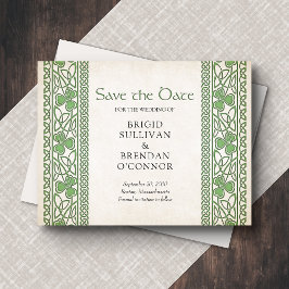 Irish St. Patrick's Wedding Save The Date