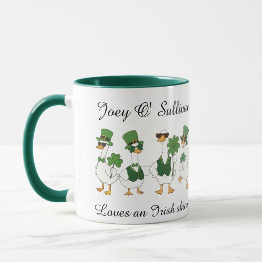 Irish St Patty's Day Custom Funny Mug Tasse (Links)