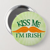Irish-Stache Button (Vorne & Hinten)