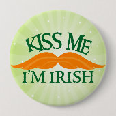 Irish-Stache Button (Vorderseite)