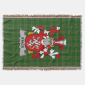 Irish Stack Coat of Arms Familienwappen Irland Decke (Vorderseite)