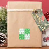 Irish Stars Quadratischer Aufkleber