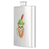 Irish Steampunk Kleeblatt Skull Flachmann (Links)