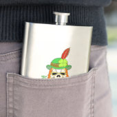 Irish Steampunk Kleeblatt Skull Flachmann (Beispiel)