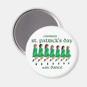 Irish Step Dance Celebrates St. Patrick's Day Magnet (Vorderseite/Rückseite)