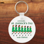 Irish Step Dance Celebrates St. Patrick's Day Schlüsselanhänger (Vorderseite)