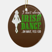 Irish Step Dance Girl Ireland tanzen Irish Dance Keramik Ornament (Links)
