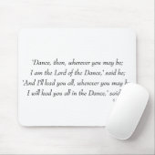 Irish Step Dance - Lord of the Dance Chorus Mousepad (Mit Mouse)