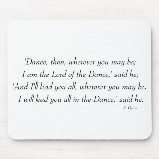 Irish Step Dance - Lord of the Dance Chorus Mousepad (Vorne)