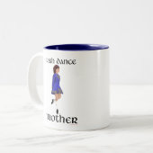 Irish Step Dance Mother - Blue Hard Shoe Zweifarbige Tasse (Vorderseite Links)