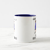 Irish Step Dance Mother - Blue Hard Shoe Zweifarbige Tasse (Mittel)