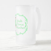 Irish Step Dance Mother - Green Mattglas Bierglas (VorderseiteRechts)