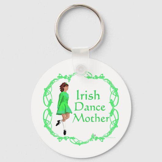 Irish Step Dance Mother - Green Schlüsselanhänger (Vorderseite)