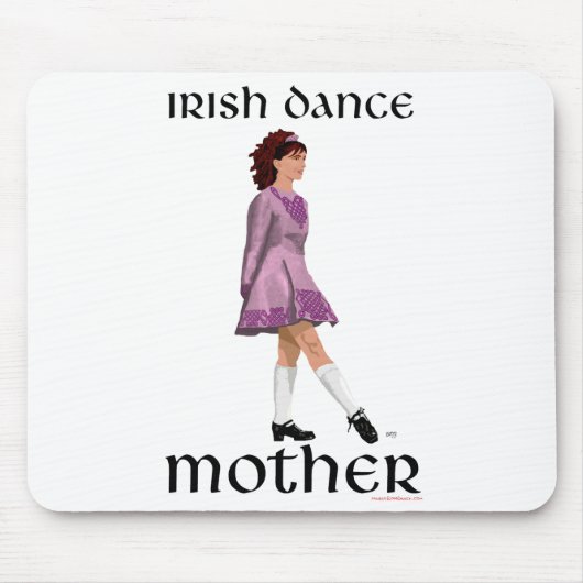 Irish Step Dance Mother - Mauve Mousepad (Vorne)