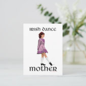 Irish Step Dance Mother - Mauve Postkarte (Stehend Vorderseite)