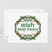 Irish Step Dance Postkarte (Vorne/Hinten)