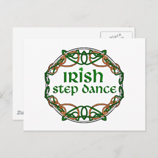 Irish Step Dance Postkarte (Vorne/Hinten)
