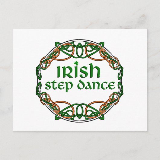 Irish Step Dance Postkarte (Vorderseite)