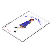 Irish Step Dancer - Blue Notizblock (Linke Seite)