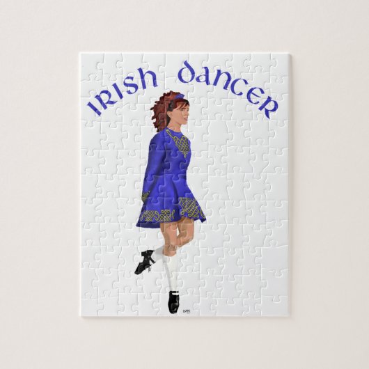 Irish Step Dancer - Blue Puzzle (Vertikal)