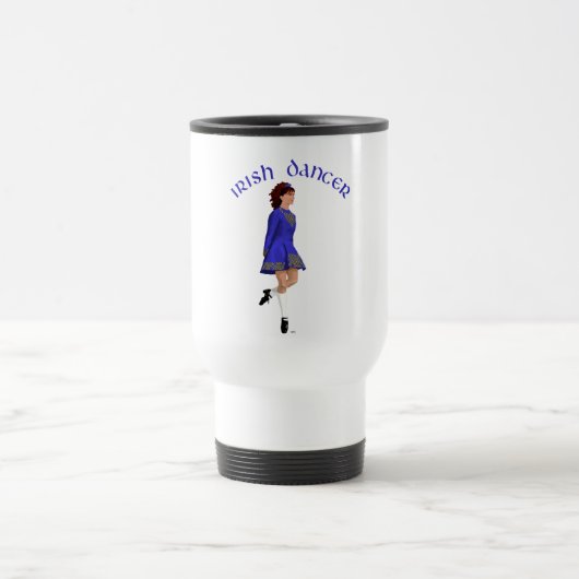 Irish Step Dancer - Blue Reisebecher (Mittel)