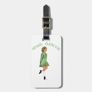 Irish Step Dancer - Green Gepäckanhänger