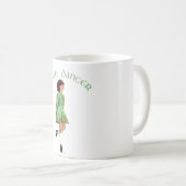 Irish Step Dancer - Green Kaffeetasse (VorderseiteRechts)