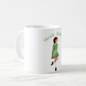 Irish Step Dancer - Green Kaffeetasse (Vorderseite Links)