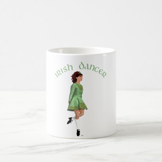Irish Step Dancer - Green Kaffeetasse (Mittel)
