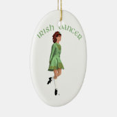 Irish Step Dancer - Green Keramikornament (Rechts)