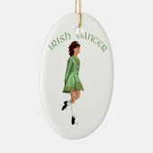 Irish Step Dancer - Green Keramikornament (Rechts)